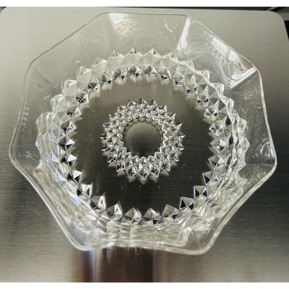 EAPG Bryce Bros Amazon Sawtooth Serving Bowl Scallop Rim Early American 1890's - Picture 10 of 16